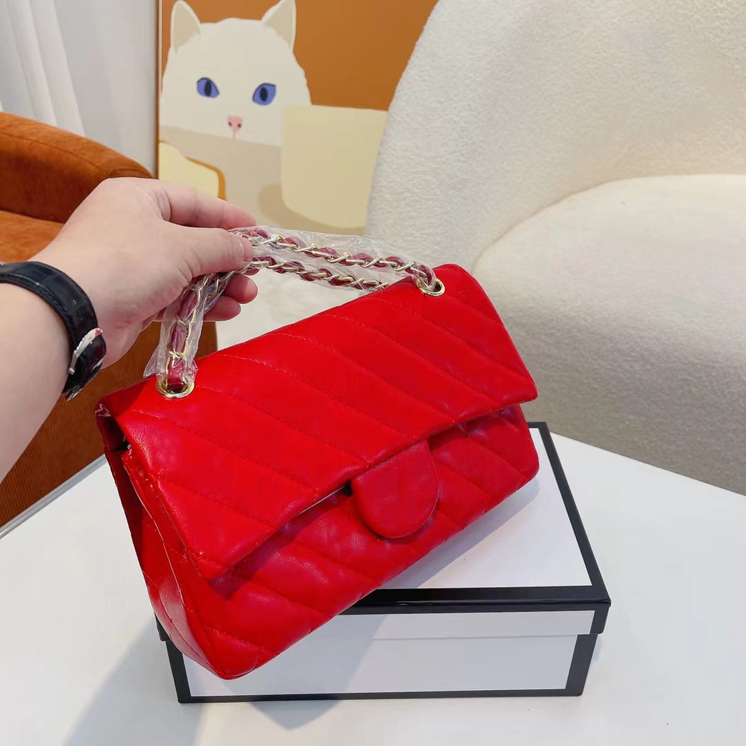 

designer bag woman the tote bag leather shoulder bags luxury lambskin purse handbag retro style handle metal sheets chain crossbody lattice handbags high-quality, White
