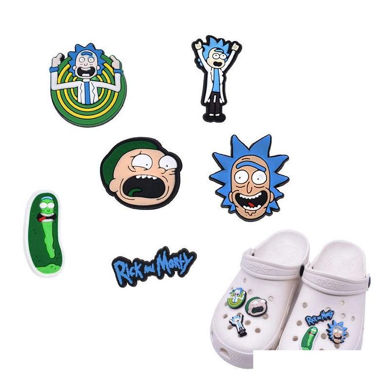 

Shoe Parts Accessories Wholesale Cute Cartoon Croc Charms Fit For Clog Shoes And Wristband Bracelet Decoration Party Gifts Drop Del Dhya1