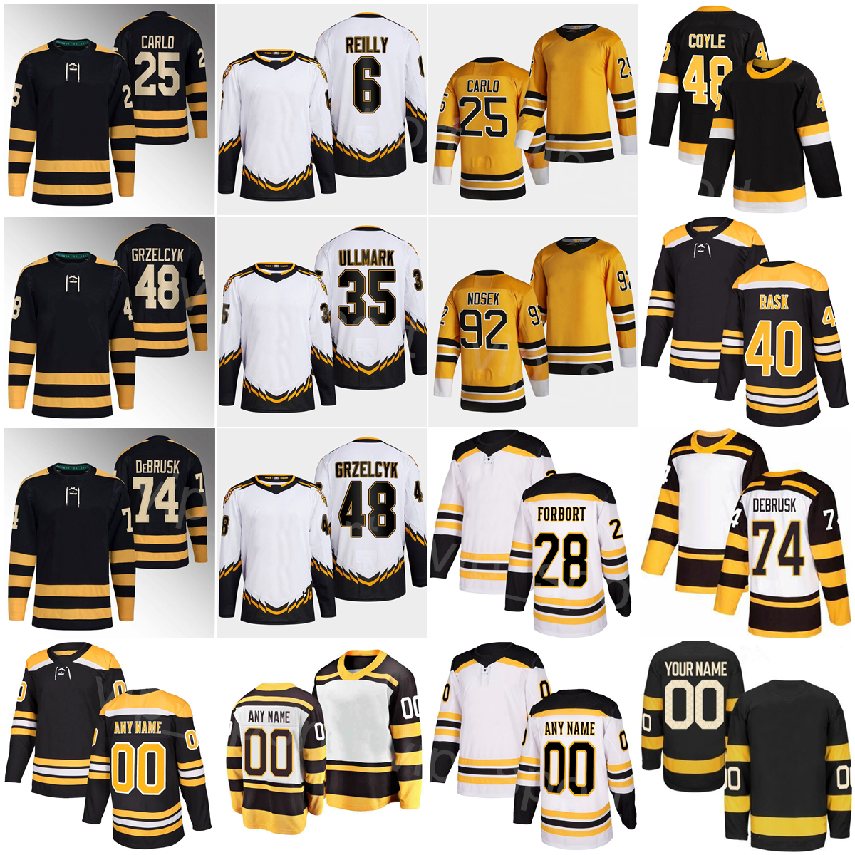 

Reverse Retro Hockey 40 Tuukka Rask Jersey 18 Pavel Zacha 27 Hampus Lindholm 74 Jake DeBrusk 48 Matt Grzelcyk Tomas Nosek Brandon Carlo Derek Forbort Winter Classic, White