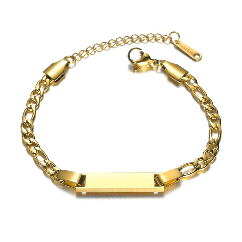 

jewelry designer bracelet for women woman love bangle ice out custom chain charm new simple creative nk chain jewellery engraved bracelets 18K Gold Silver Plated