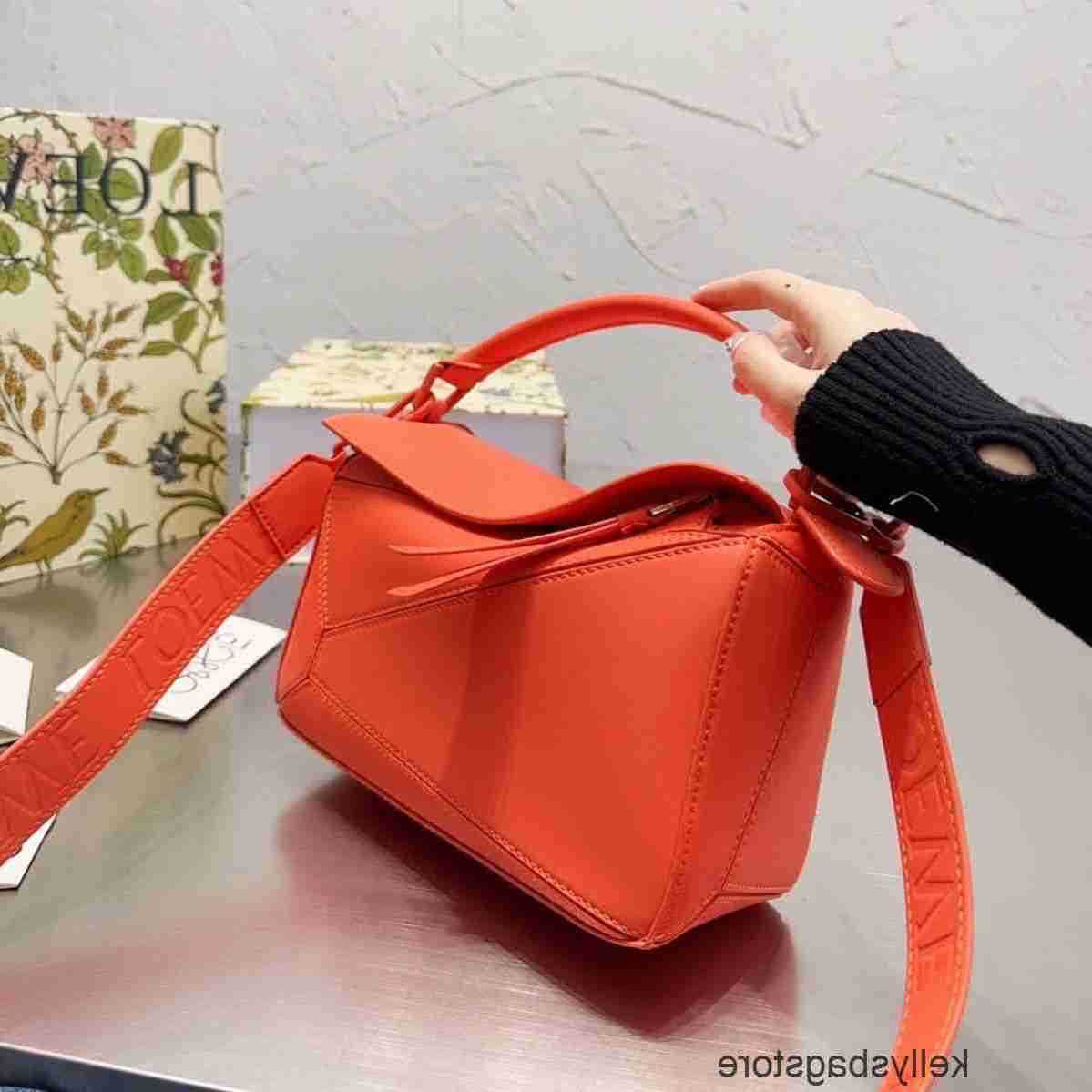 

Glacier Colorful Splicing Large Bags Macaron 2023 Blue Puzzle Designer Rhombic Bag Capacity Women's Loewbags Handbags D435, Glacier blue