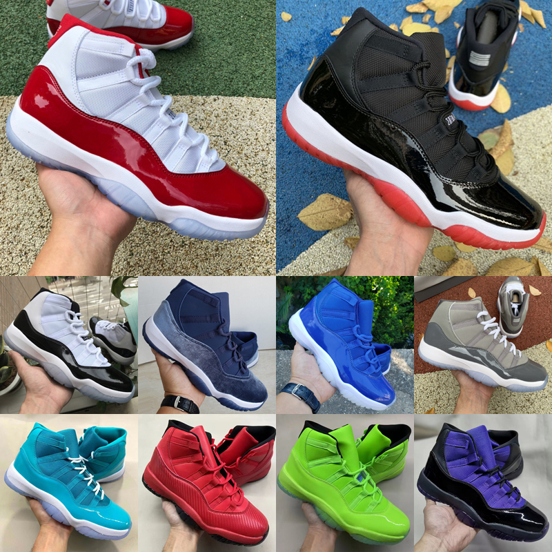 

Basketball Shoes Jumpman 11 XI Cherry Cool Grey Hyper Royal High 11s Lakers Gym Red Medium Olive Velvet Midnight Navy Women Mens Sports Trainers Sneakers Size 36-47, As photo 24