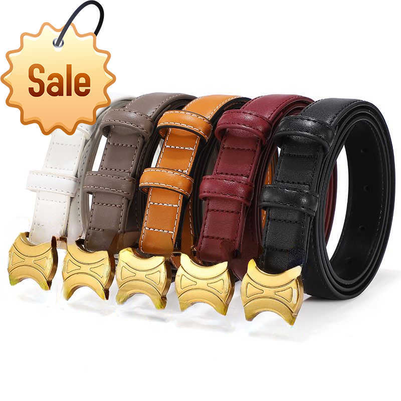 

Luxury Designer Brand Belts Women's Fashion Texture Matching Texture Leather Skirt Jeans Belt Gift Box Packaging Manufacturers Direct Sales, Black