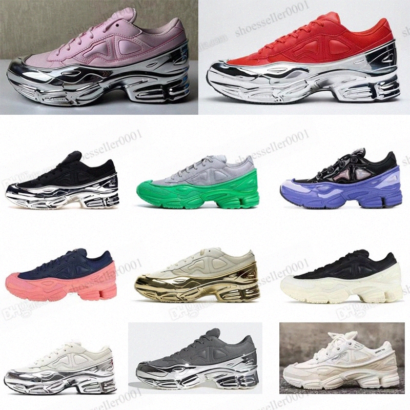 

Raf Simon Ozweego Casual Shoes Clunky Metallic Silver originals shock roller men women classic Sneakers black blue pink red dorky trainers outdoor ten d25n#