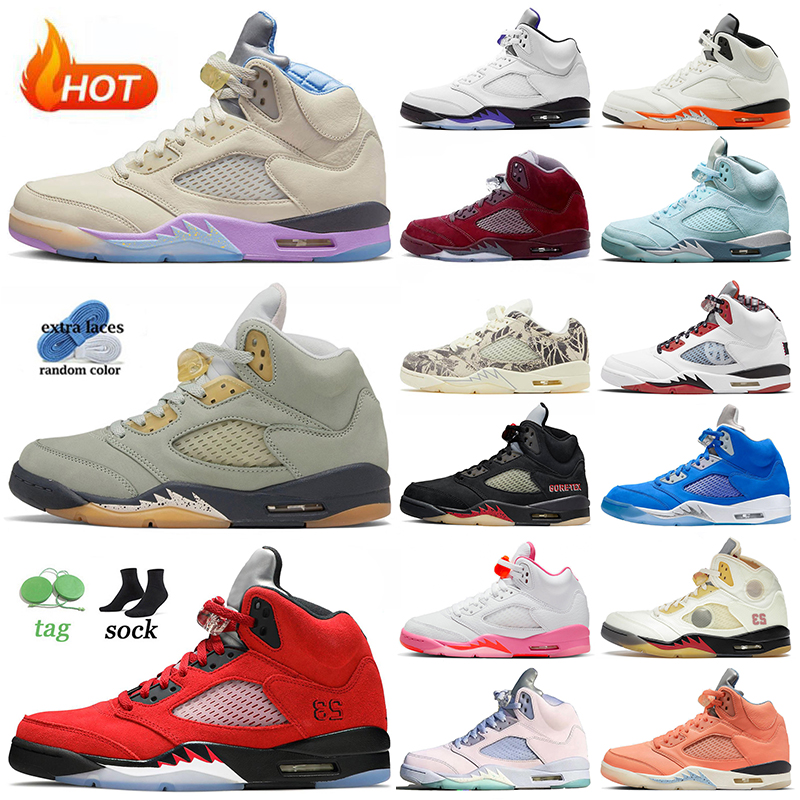 

Mens Basketball Shoes Jumpman 5 5s Men Women Sneakers Sail Jade Horizon Raging Bull Concord Burgundy Noir Expression Easter Pinksicle Outdoor Trainers Sports 36-47, C24 we the best 40-47