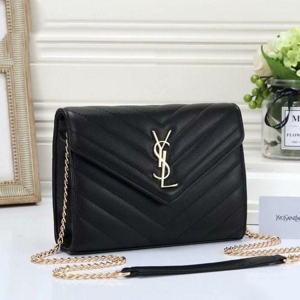

gg guccie ysl ysls designer bag Women Bags Handbags Shoulder Bags tote bagg black calfskin classic diagonal stripes quilted chains double flap medium cross body