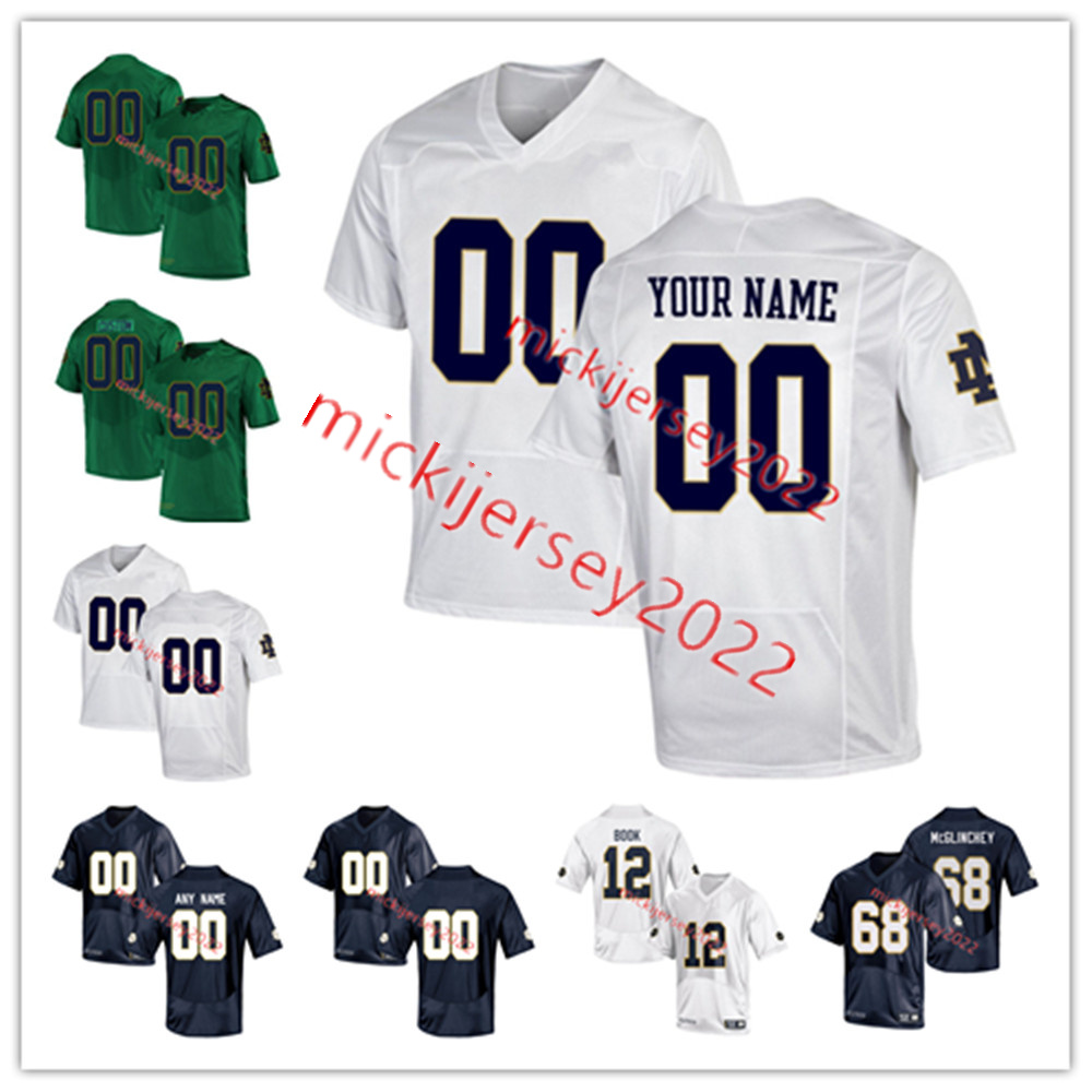 

Michael Mayer Notre Dame Fighting Irish Football Jersey Audric Estime Drew Pyne Tyler Buchner Joe Alt Isaiah Foskey Prince Kollie Brandon Joseph Benjamin Morrison, Green /name