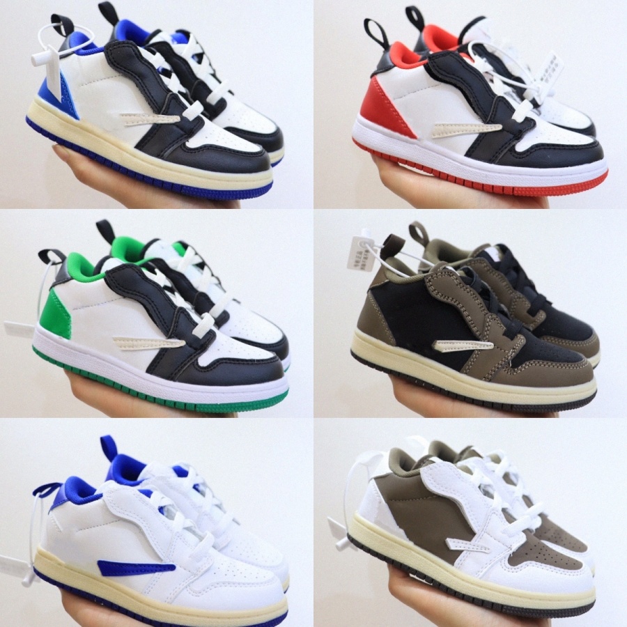 

Shoes Athletic & Outdoor 1s travis kids 1 designer scotts 1s mocha baby youth boys kid low sneaker Royal Blue Pine Green toddler infants Jumpman outdoor U7VN#