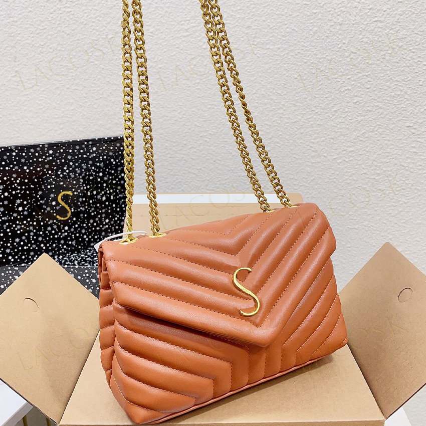 Designers Bags Womens Loul Handbags Chain Shoulder Bags Crossbody Letter Brand Design New Colors with Box-image-829341299