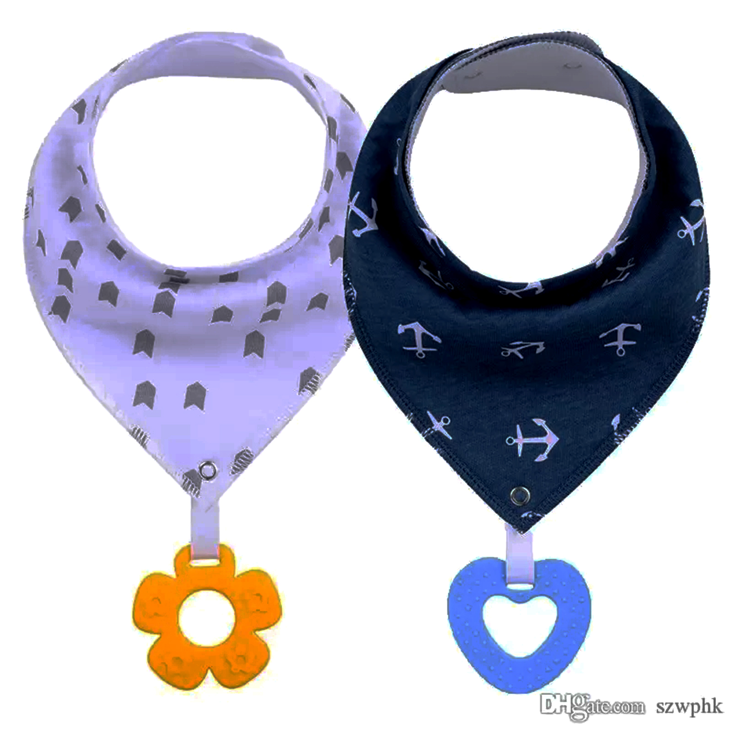 Bandana Drool baby for Drooling and Teething Baby Bibs Bandana Organic Drooling and Teething Gift Set For Girls-image-508460757