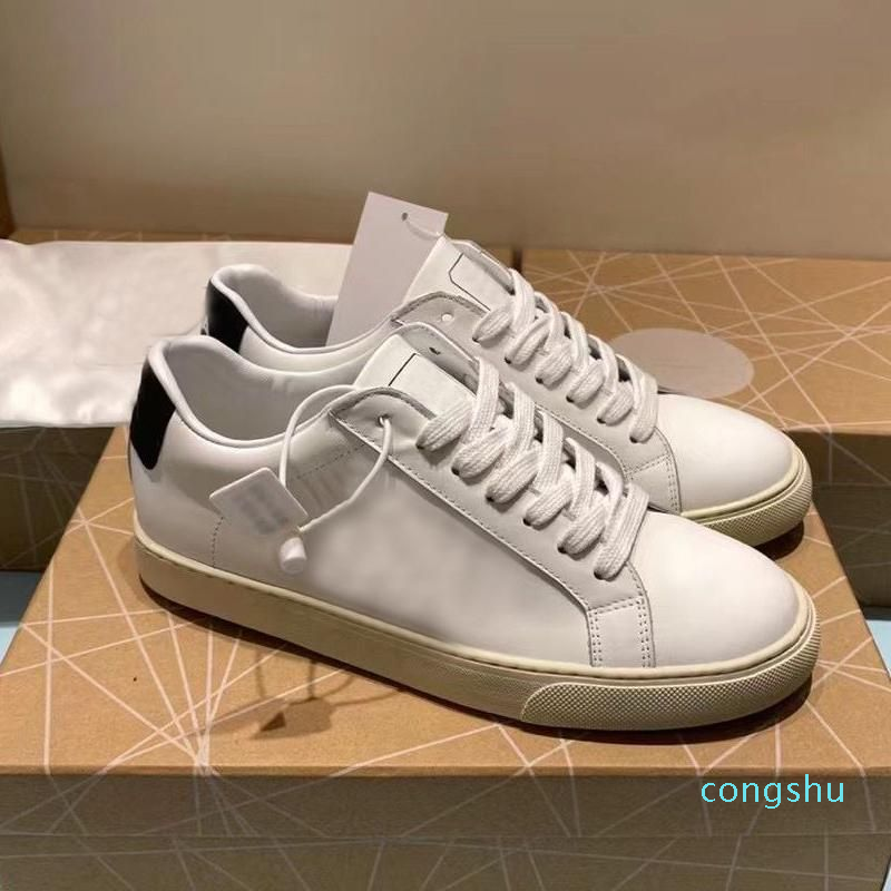 

platform men gym Casual shoes women Travel leather lace-up Trainers sneaker cowhide fashion Letters bottom woman shoe Flat lady sneakers