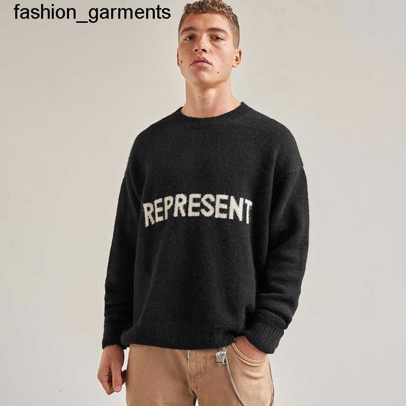 

designer Men' Hoodies Sweatshirts Present letter jacquard knitting fashion brand coat Pullover Crew Neck Sweater men' winter, Black