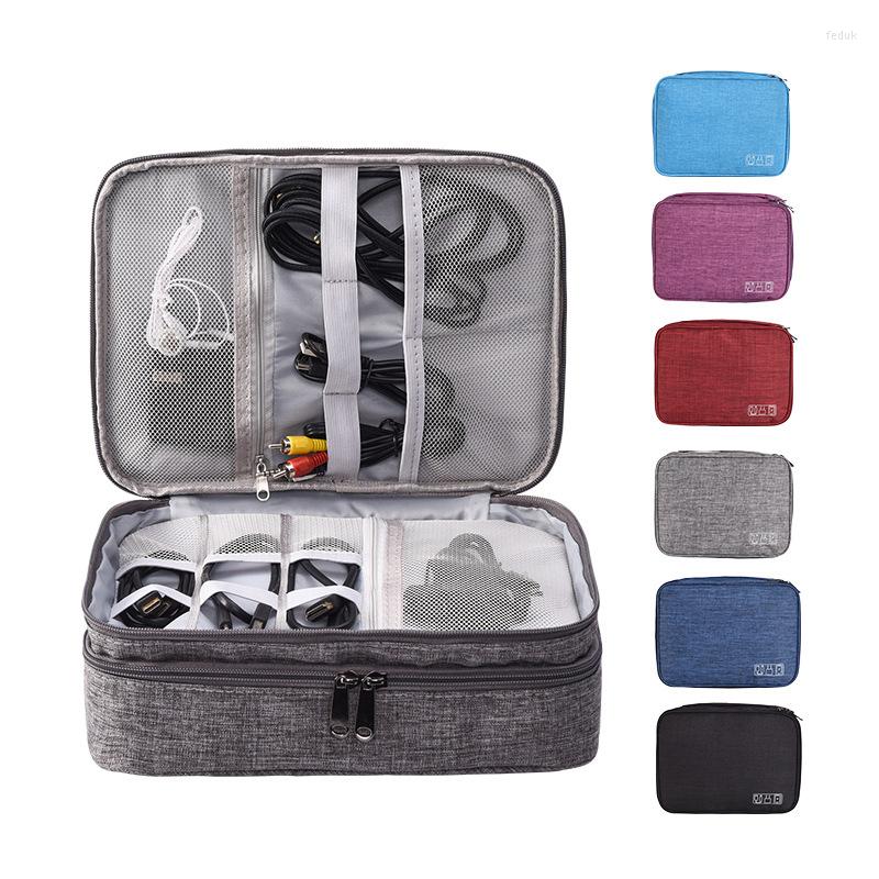 

Cosmetic Bags Casual Travel Bag Toiletries Organizer Waterproof Wash High Quality Polyester Makeup Data Cable Storage, Black