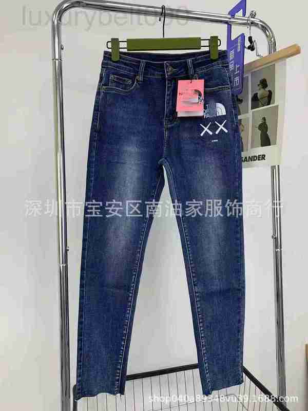 

Women' Jeans designer G design follow the trend pattern 1 to 1 enzyme wash white leggings double X women MOEN, Navy blue