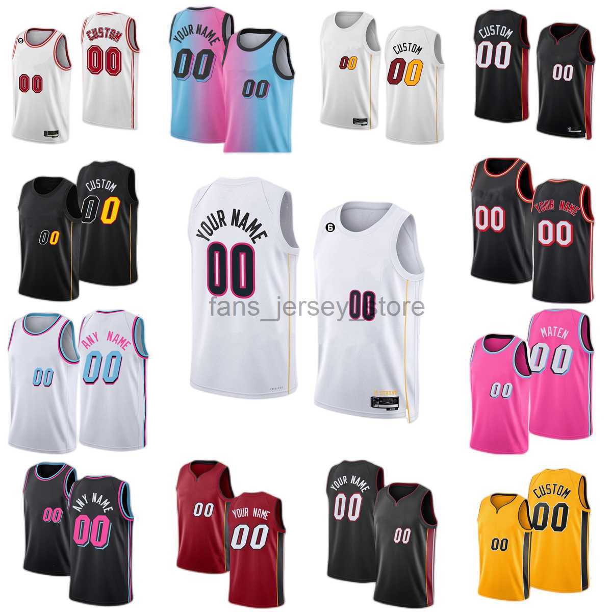 

Custom Printed 2022-23 Miami''heat''new Basketball Jerseys Butler Ado Lowry Robinson Yurtseven Jovic Haslem Smith Cain Highsmith Martin Oladipo Dedmon