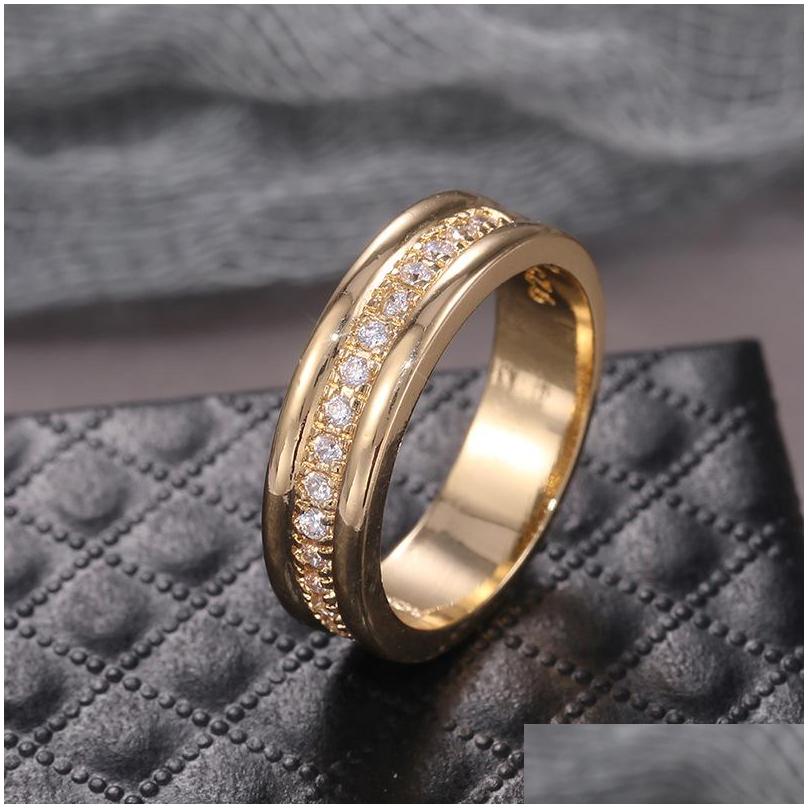 

Band Rings Fashion Jewelry Aureate Ring Circle Zircon Womens Drop Delivery Dhvdj