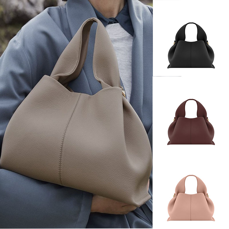 

polene bag Polene Numero Neuf Tote Bag Full-Grain Textured Leather Totes Designer Handbag Luxury Women Closes With A Magnetic Flap Large Capacity 9W80 NJNW