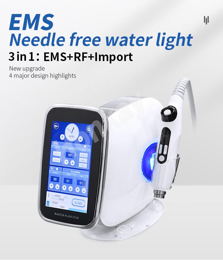 

Portable No Needle Meso Mesotherapy Gun Injector 3 In 1 Skin Care EMS Microneedle RF Machine Face Lifting Home Salon Beauty Equipment