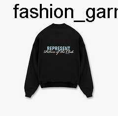 

designer Men' Hoodies Sweatshirts REPRESENT slogan print casual round neck pullover sweater, Beige