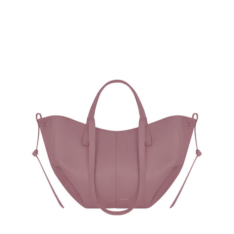 

Shoulder Bags Polene Cyme Tote Bag Full-Grain Textured Leather Designer Magnetic Buckle Closure Handbag Women Suede Inner Lining Luxury