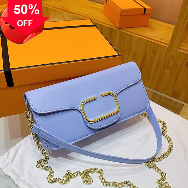 

Designer Bags New Women's Korean Single Shoulder Oblique Span Letter v Alloy Buckle Fashion Underarm Chain Bar Small Square Covertote Factory Direct Sale, Black