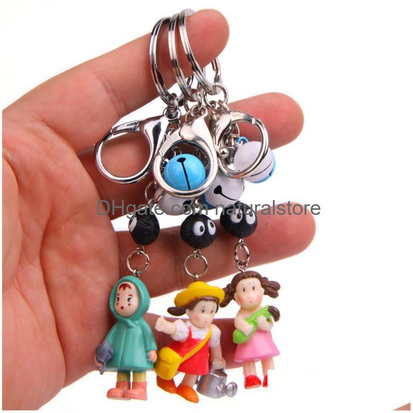 

Keychains Lanyards 9 Styles Xiao Mei Caitong Bell Carabiner Creative Key Chain Car Ring Korean Couple Bag Pendant Drop Delivery Fa Dh8N0