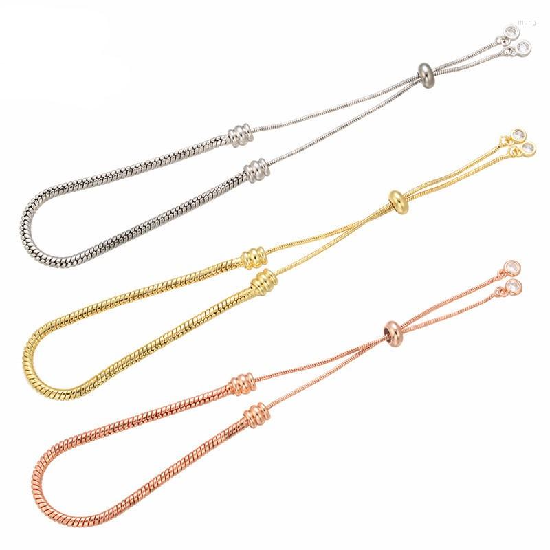 

Link Bracelets Fashionable DIY Large Hole Bead Basic Chain With Opening Adjustable Bracelet Semi-finished Product