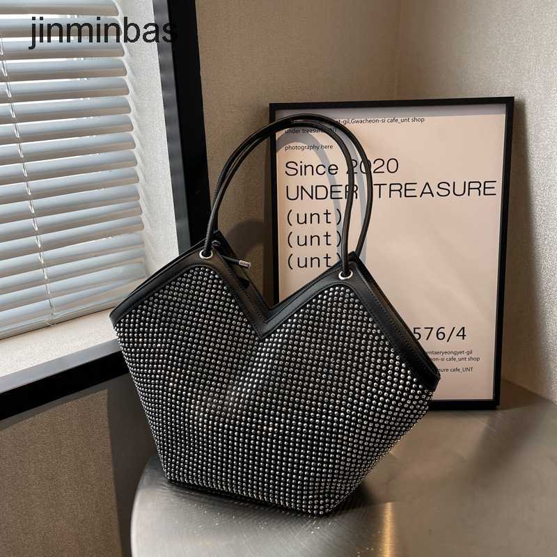 

2023 Women's Diamond Bag 55% Discount Wholesale Retail Large Capacity Bag Female Autumn and Winter Fashion Trend Portable Shoulder Mh Red Texture Cross Body Rhintone, Black6