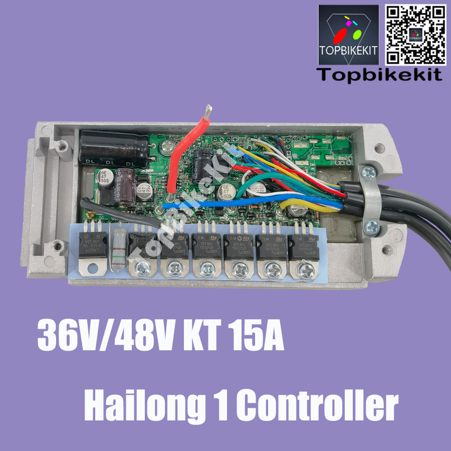 

Ebike Hailong controller 36V / 48V 250W-350W 15A 6Mosfet KT Sine Wave Controller/Ebike 250W Motor Controller