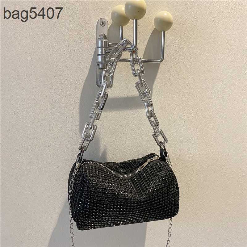 

2023 Women's Diamond Bag 70% Discount Wholesale Retail Water Chain New Fashion Summer Personality Foreigned Cross Small Crowd Armpit, Black10