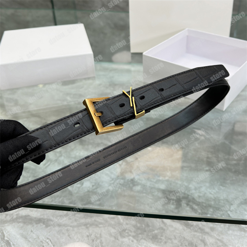 

Woman Cowskin Belts High Quality Designer Belt For Women Gold Silver Copper Buckle Y Ladies Waistband Luxury S Belts With Box 30mm Width, Black