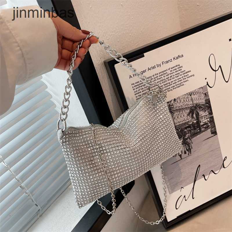 

2023 Fashion Diamond Bag 60% Discount Wholesale Retail Women Spring New Korean Envelope Rhintone Chain Small Square Women's One Shoulder Crossbody, Black7