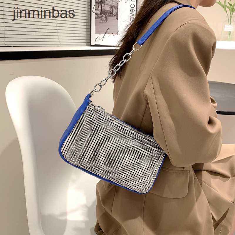 

2023 Fashion Diamond Bag 60% Discount Wholesale Retail Rhintone Small Square Summer Popular New Simple Single Shoulder Foreign Style Armpit Portable, White8