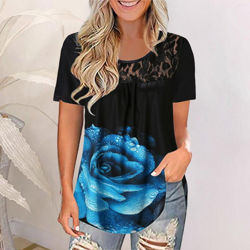 

Women's T Shirts Loose Work Tops Women Top Blouse For Printing Outdoor Fashion Causal T-shirt Winter Active Wear, Blue