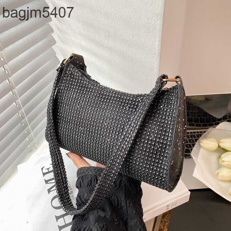 

Design of the Diamond Bag 80% Discount Wholesale and Retail Simple Fashionable Temperament Commuting Underarm Summer Inlaid Popular Shoulder Small Square Fashion, Black10