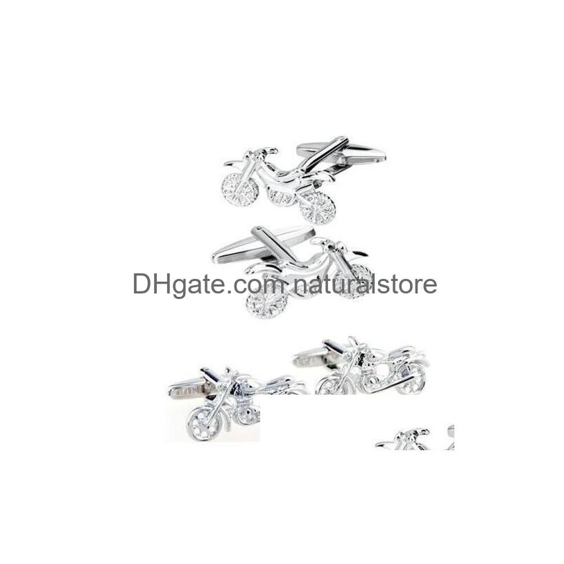

Cuff Links 10Pairslot Motorcycle Cufflinks 2 Styles Shirt Bottons Wedding High Quality Fashion Jewelry Wholesale Drop Delivery Tie Cl Dhany