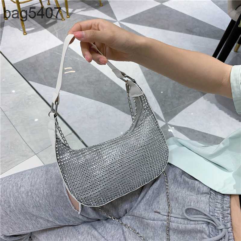 

2023 Fashion Diamond Bag 80% Discount Wholesale and Retail Spring Small Women's New One Shoulder Underarm Chain Crossbody, Black12