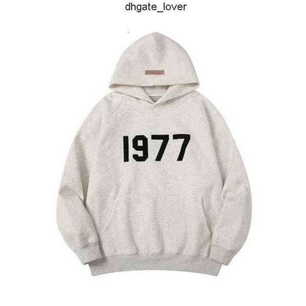 

Men' Hoodies Sweatshirts Designers Hoodie Essentials Hooded for Mens Fog God of Fear Multi Thread Flocking 1977 High Street Couple5l1e, Black