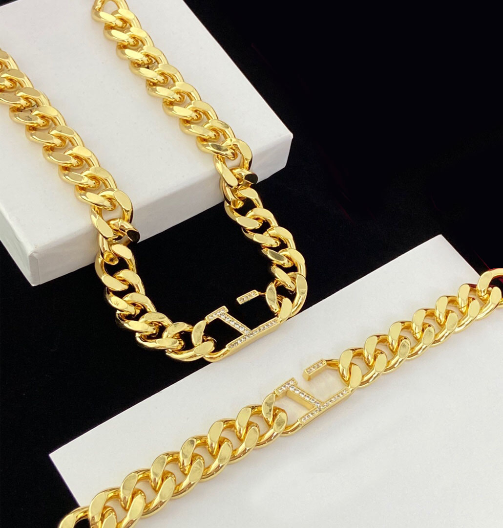 

Fashion Designer CZ Chokers Necklaces bracelet for mens and women lovers couple gift ladies weddings gifts jewelry with box