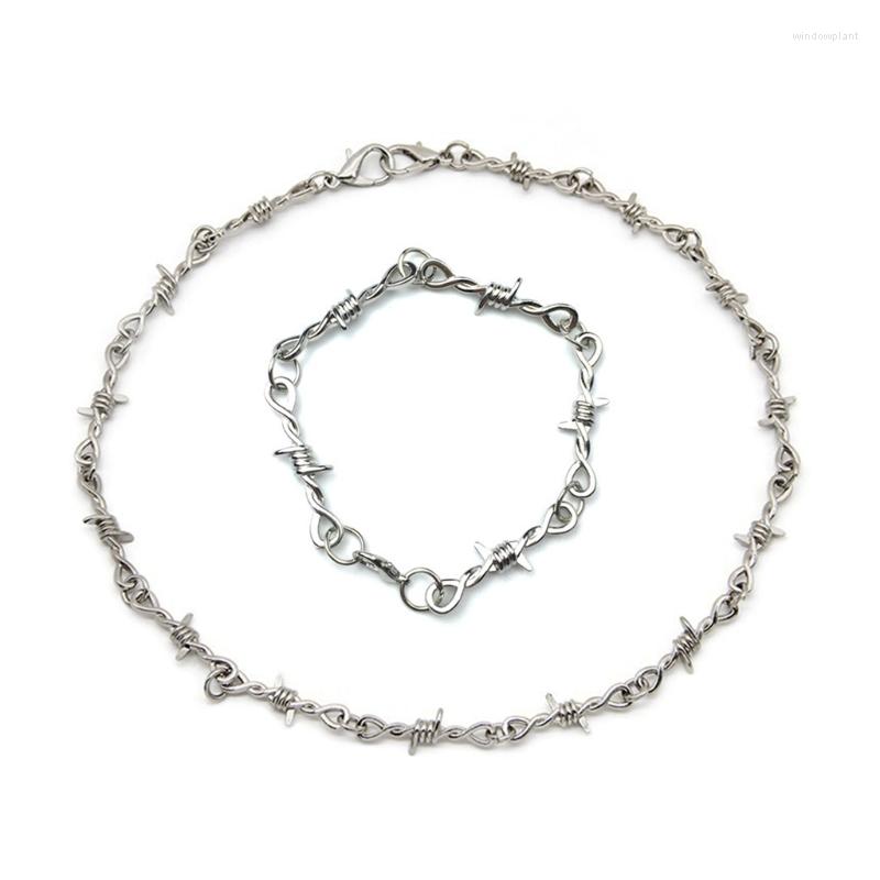

Link Bracelets 20CF Dual-Purpose Necklace Thorn Bracelet Creative Gift For Couple Friend Anniversary