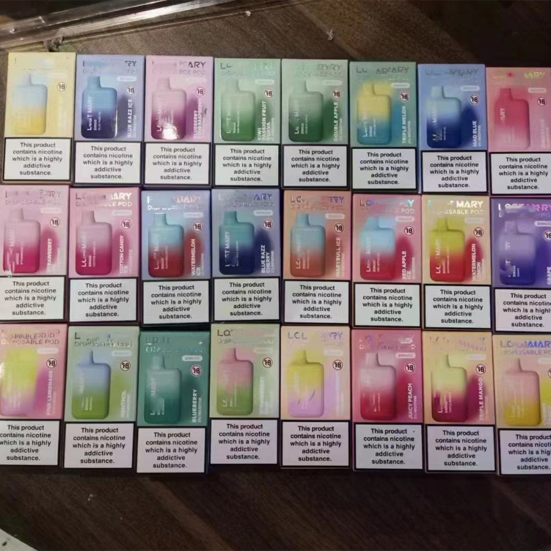 

Original Disposable E cigarettes lost mary 600 Puffs Vape Pen 3.5ml Pre Filled Cartridge Vaporizer 500mAh Battery Vapes Original Electronic Atomizer