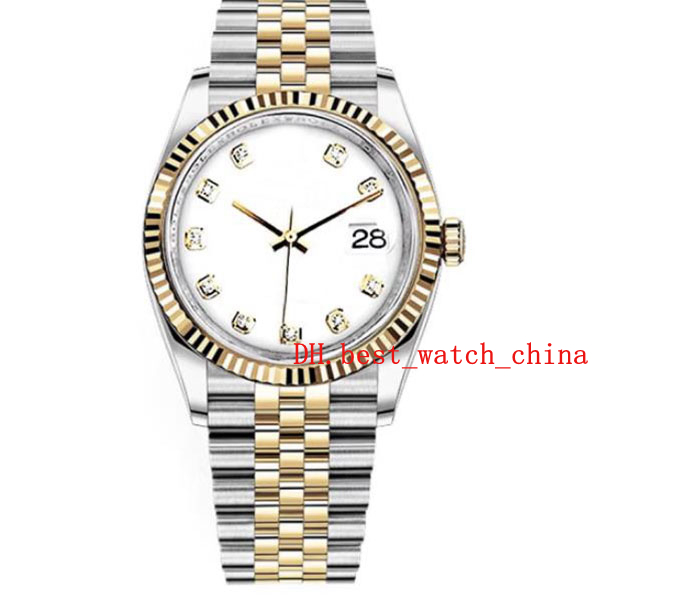 

116233 watches Men's 18k gold 36mm diameter automatic mechanical fashion luxury watch sapphire date only Christmas gift men's women's 2022, White