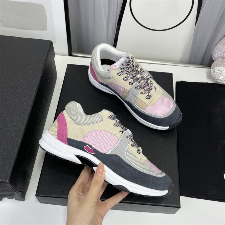 

Luxury Designer Running Shoes Channel Sneakers Women Lace-Up Sports Shoe Casual Trainers Classic Sneaker Woman Ccity ghhgfgd, 17