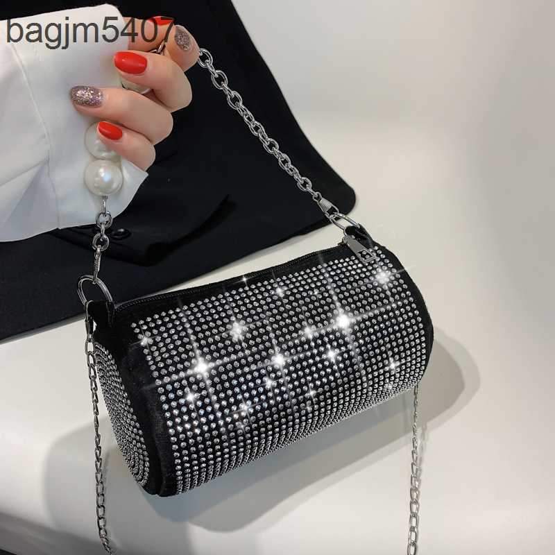 

Design of the Diamond Bag 80% Discount Wholesale and Retail Pearl Chain Women's Summer New Bright Cylinder Fashion Trend One Shoulder, Blue7