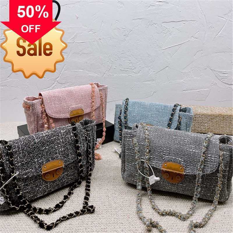 

Designer Bags 2023 Spring New p Home Denim Vintage Chain Women's Light Postman Armpit Medieval Factory Direct Sale Purses Ladies Handbags Promotion, Denim blue