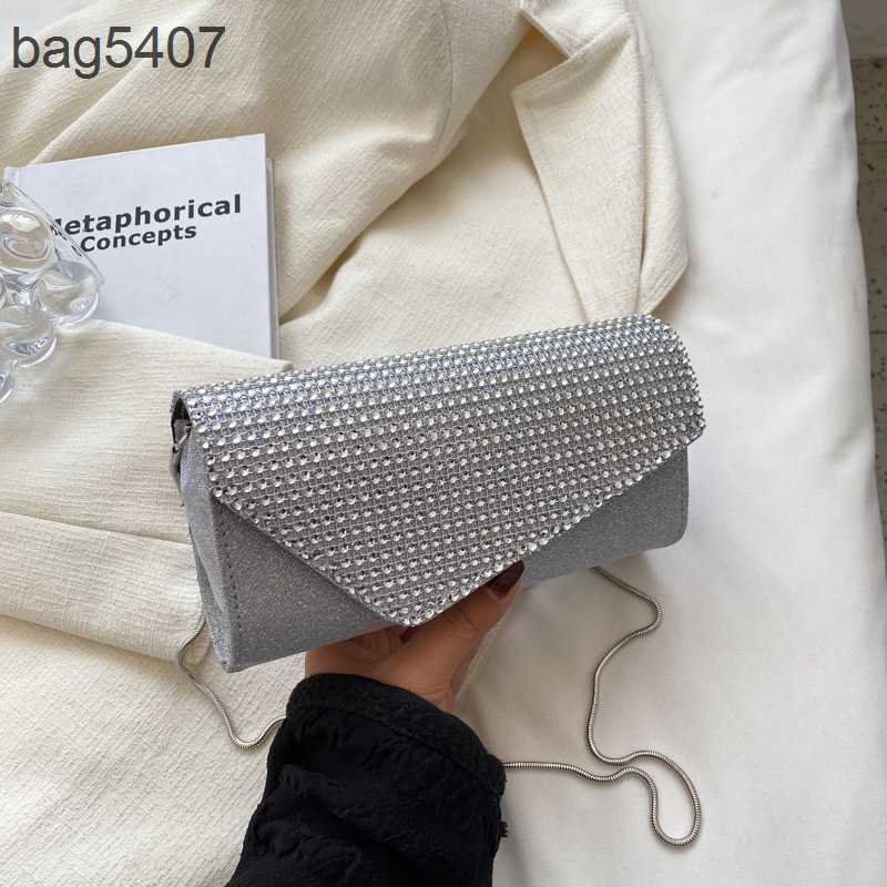 

2023 Women's Diamond Bag 70% Discount Wholesale Retail Simple Fashion Inlaid Small Square Summer Ocean Leisure Triangle Cover Chain Single Shoulder Diagonal, Black6