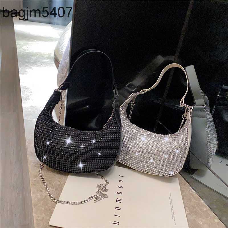 

Design of the Diamond Bag 80% Discount Wholesale and Retail Armpit Women New Fashion Chain Single Shoulder Stick Women's Portable, Black