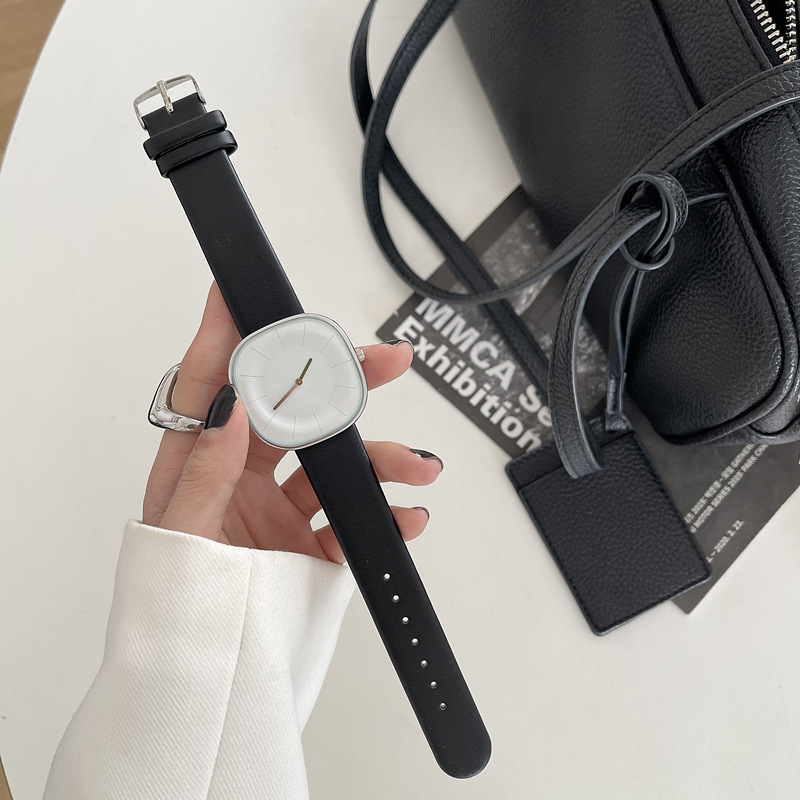 

HBP Womens Leather Strap Quartz Wristwatches Couple Watches Fashion Square Dial Birthday Gifts for Girls Clock Montres de luxe, Color 3