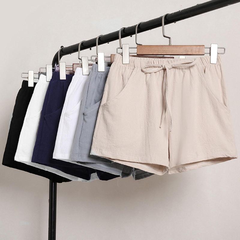 

Active Shorts 2022 Women's Summer Casual Cotton Linen Plus Size Mid Waist Yoga Fashion Woman Streetwear Short Pants, Orange
