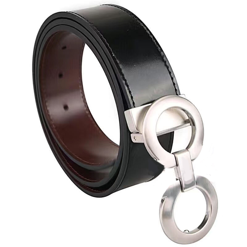 

Mens designer belts adjustable length ceinture femme simple classic plus size women leather waistband luxury jeans ornament vintage buckle reversible belts, Free box